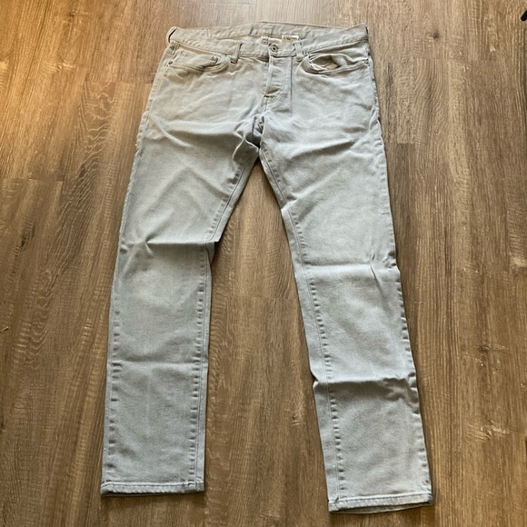 H&M &denim 34/34 light gray - Picture 1 of 8